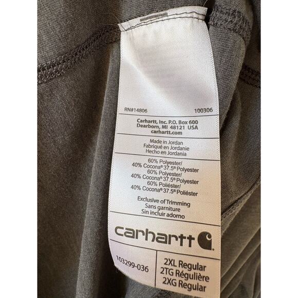 Carhartt Half Zip Pullover Force Extremes Long Sleeve Men's  size 2XL - Picture 4 of 7